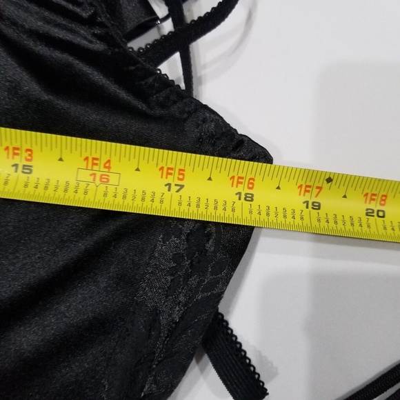 NWT Torrid Corset Thong Set Lingerie Lace Up Plus Size Black 42 - Picture 8 of 10